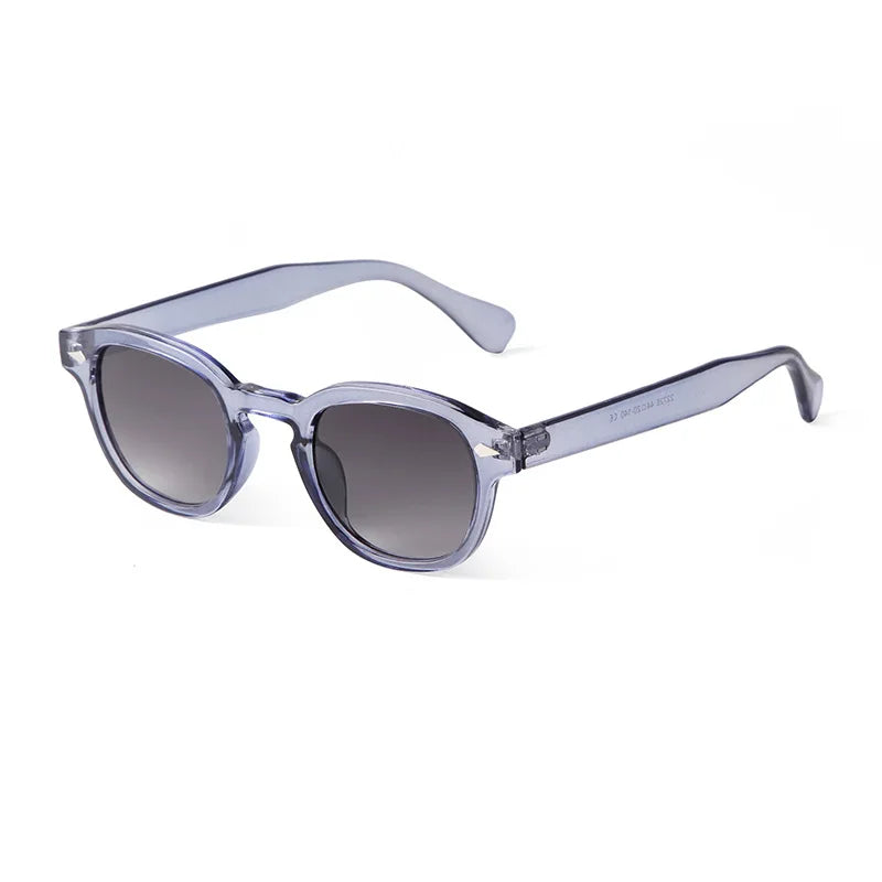 JNPCXI Fashion Gradient Blue Round Sunglasses for Women Men Vintage Tortoise Square Sun Glasses Lunettes De Soleil