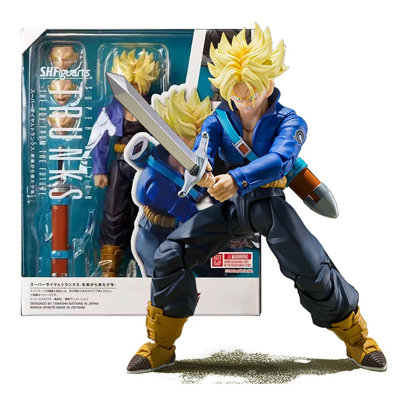 6in Anime Dragon Ball Z Figures SHF Super Saiyan Trunks Action Figure Collection