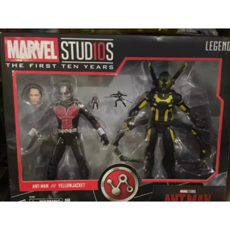 Original Hasbro Marvel Legends Series THE FIRST TEN YEARS Ant-Man and YELLOW JACKET Action Toy Figure Collection