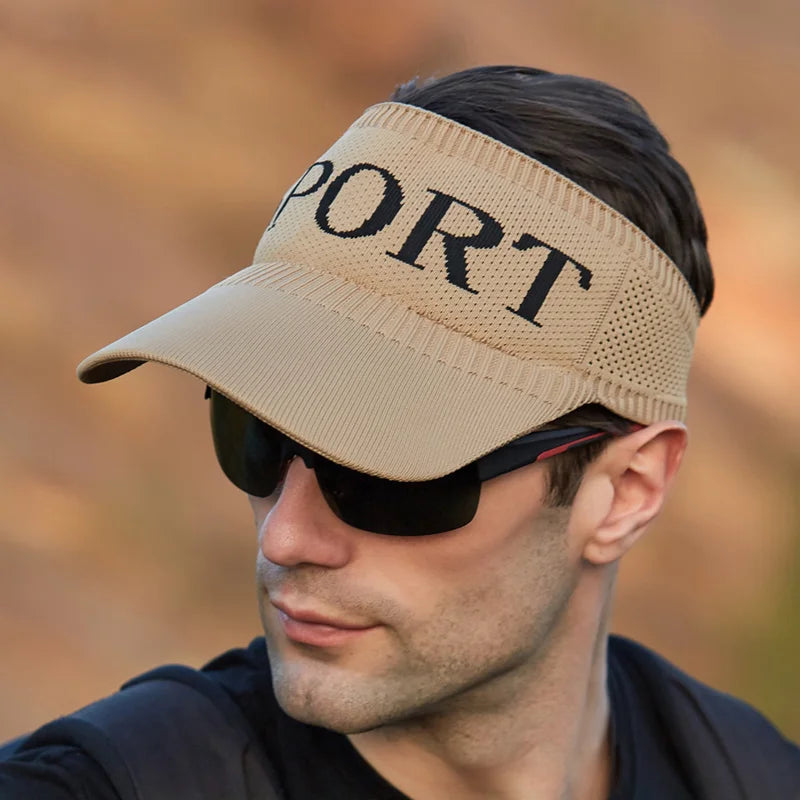 Summer hat Men's sunblock visor Outdoor sports baseball cap Running empty cap Sun cap