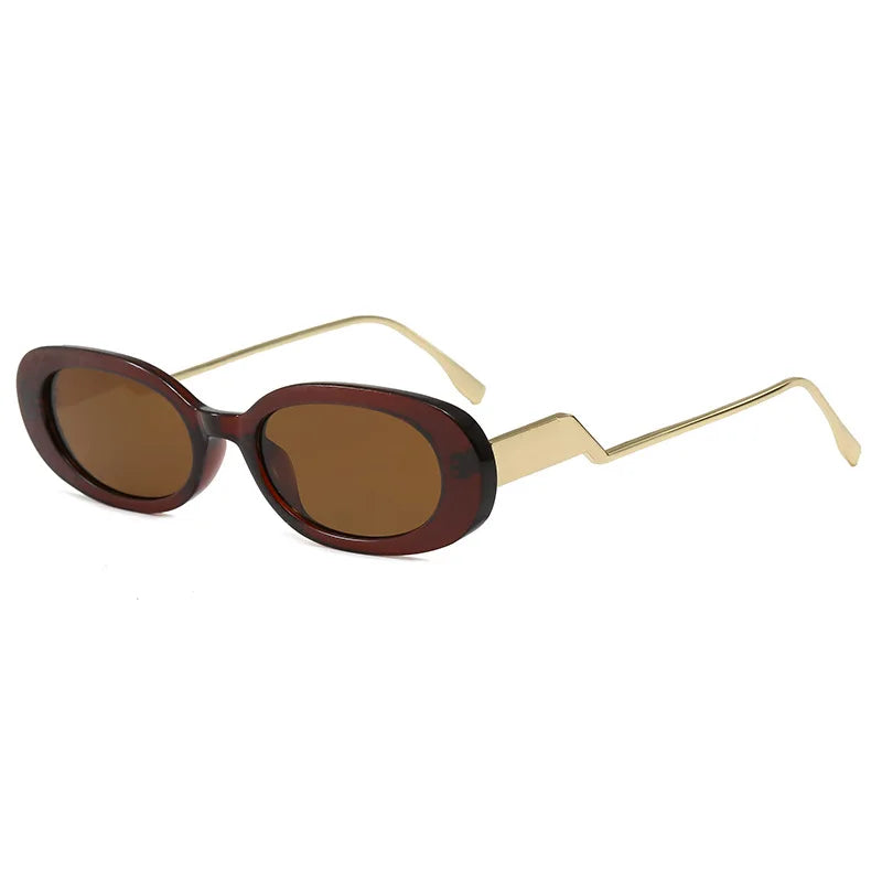 JNPCXI Cute Oval Sunglasses Women Fashion New Candy Color Sun Glasses Trendy Outdoor Casual Shades