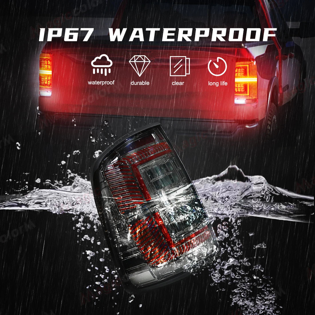LED Tail Lamps For Dodge Ram 1500 2500 3500 2009 2010 2011 2012 2013 2014 2015 2016 2017 2018 Car Rear Driving Brake Turn Signal