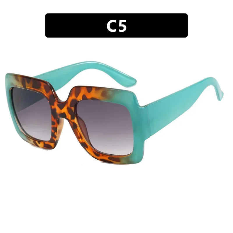 JNPCXI Oversized Square Sunglasses Women Fashion Shades UV400 Men Luxury Brand Designer Male Female Sun Glasses