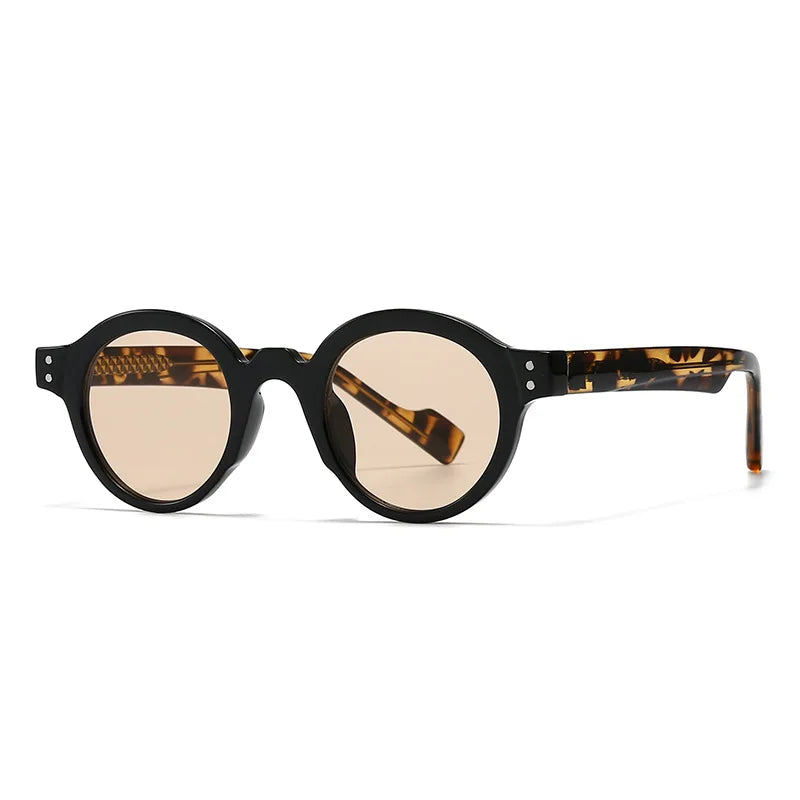 JNPCXI Retro Round Women Sunglasses Shades UV400 Fashion Punk Men Trending Green Yellow Sun Glasses