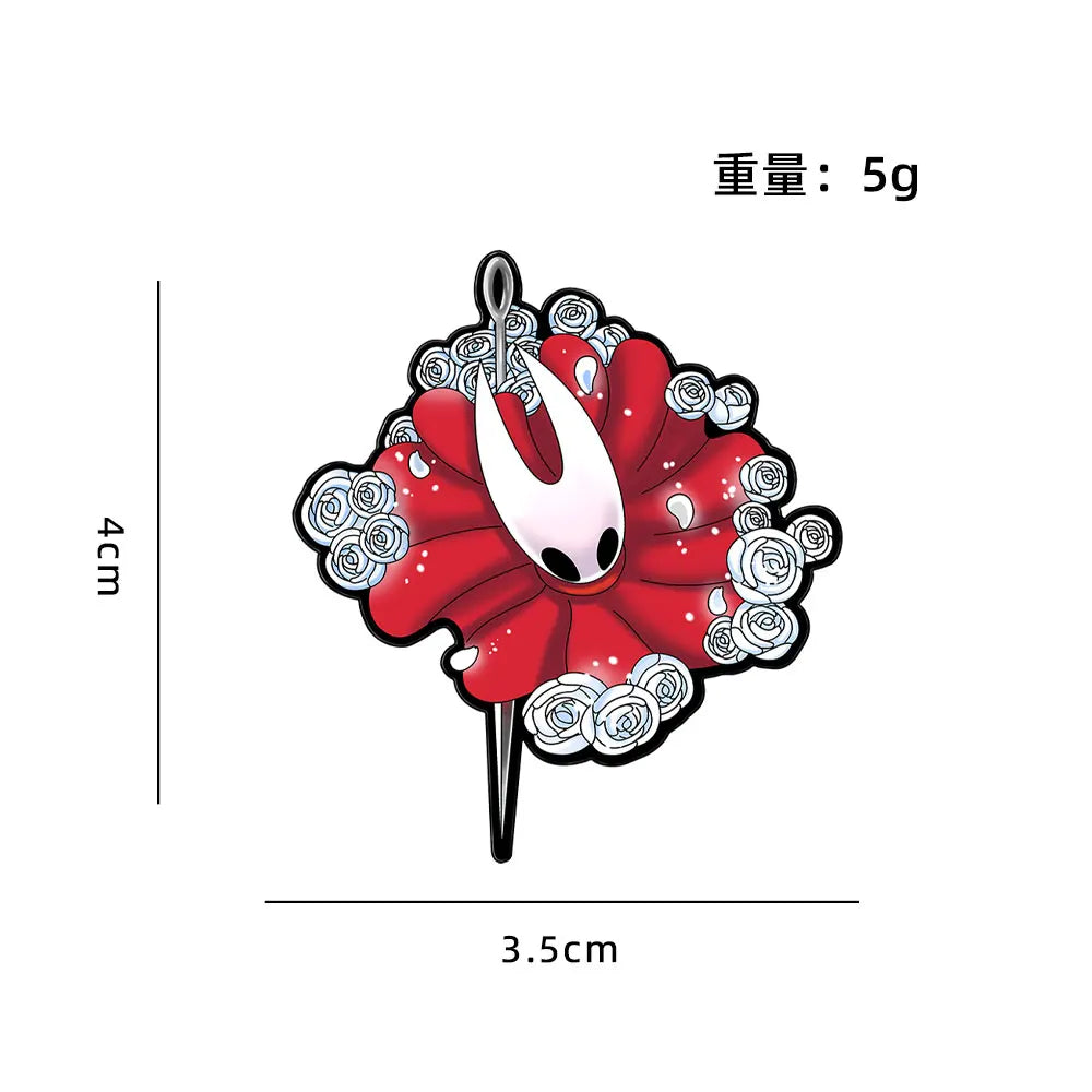 Hollow Warrior Anime Badge - Japanese & Korean Game Collectible Pin for Fashion Accessories