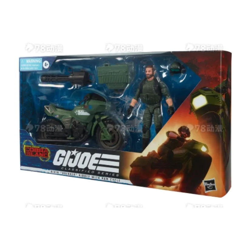 Original Hasbro G.I. Joe Classified Series Alvin “Breaker” Kinney with RAM Cycle Anime Figures Toys Models Collection