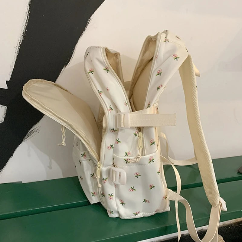 Cute Backpack Girls Fashion School Bag Large Capacity Student Schoolbag For Teenage Portable Travel Storage Bag for Kids Bookbag