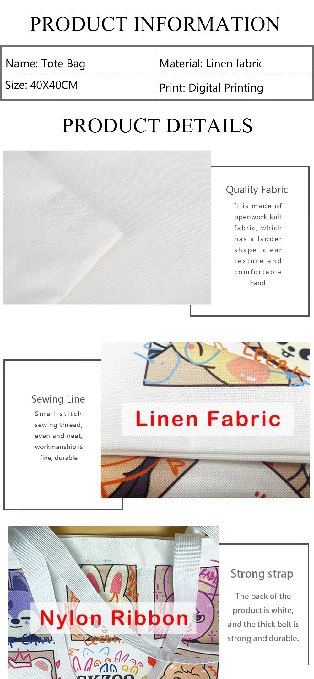 Floral Cat Pattern Tote Bag, Aesthetic Canvas School Shoulder Bag light Shop Bag