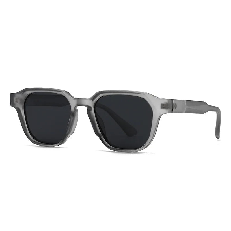 JNPCXI New Ins Popular Fashion Women Square Sunglasses Shades UV400 Retro Tea Tea Men Trending Sun Glasses