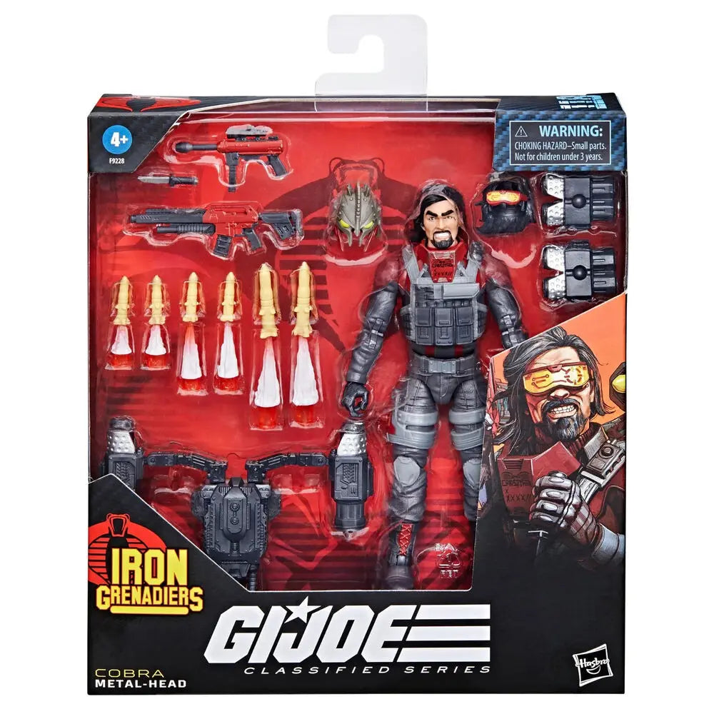 G.I. Joe Classified Series 6" 118 Iron Grenadier Cobra Metal Head Action Figure