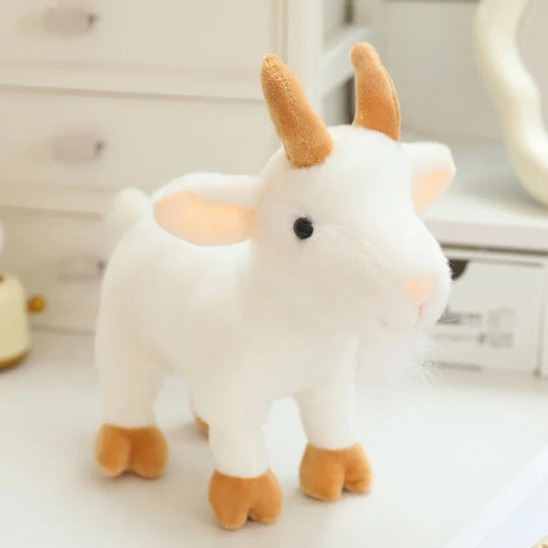 20cm Forest Standing Animals Plush Toy Cute Giraffe Lion Fox Tiger Birthday Gift  Accompany Appease Dolls Christmas pre