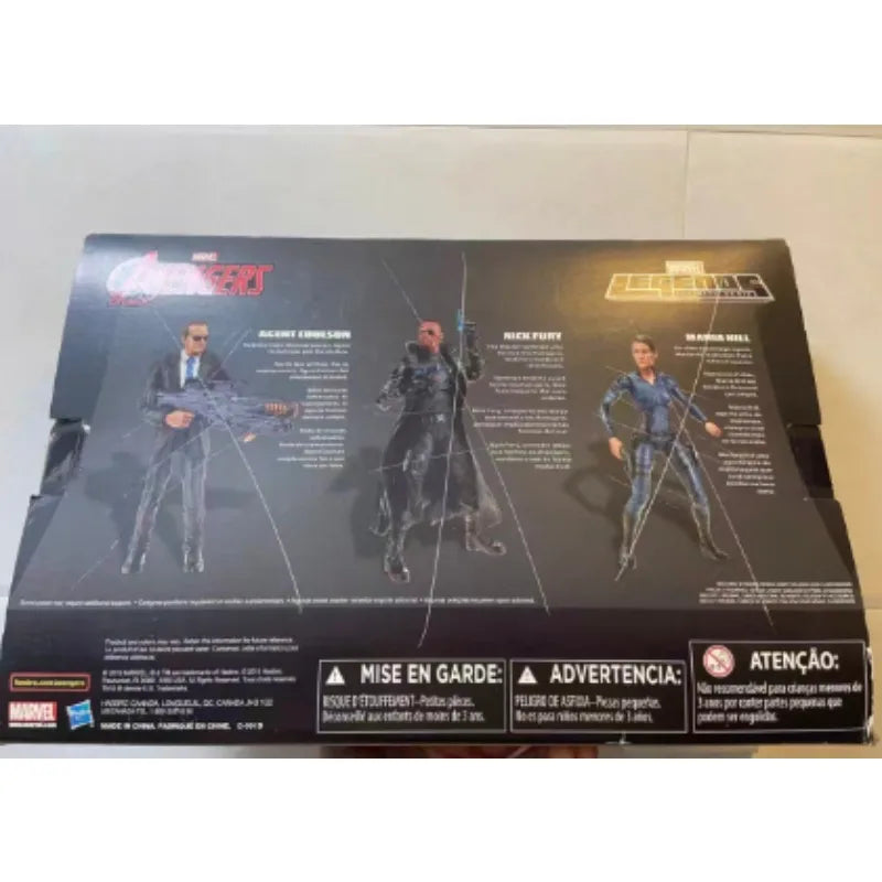 Original Hasbro MARVEL The Avengers AGENT COULSON&NICK FURY&MARIA HILL Anime Figure Model Collection Toy