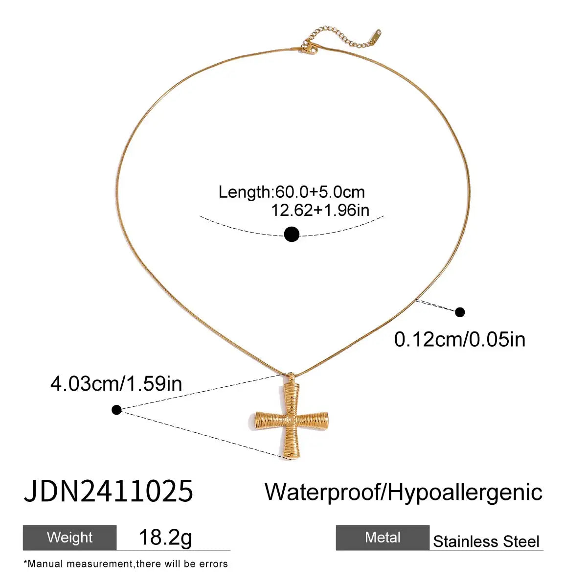 Uworld Delicate Colorful Bling Cubic Zirconia Cross Pendant Stainless Steel Luxury Necklace High-Grade Fashion Shiny Jewelry Gif