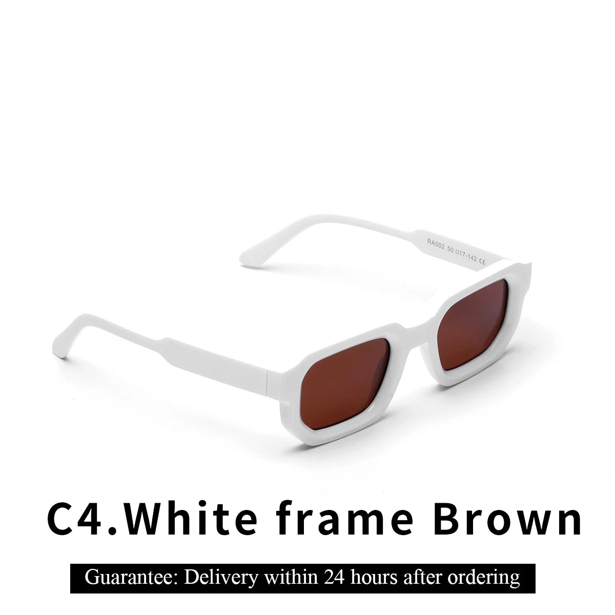 Ruiao Men Vintage Rectangle Frame Sunglasses Fashion Retro Sun Glasses Luxury Brand Design UV400 Shades Eyewear Women Sun Glasse