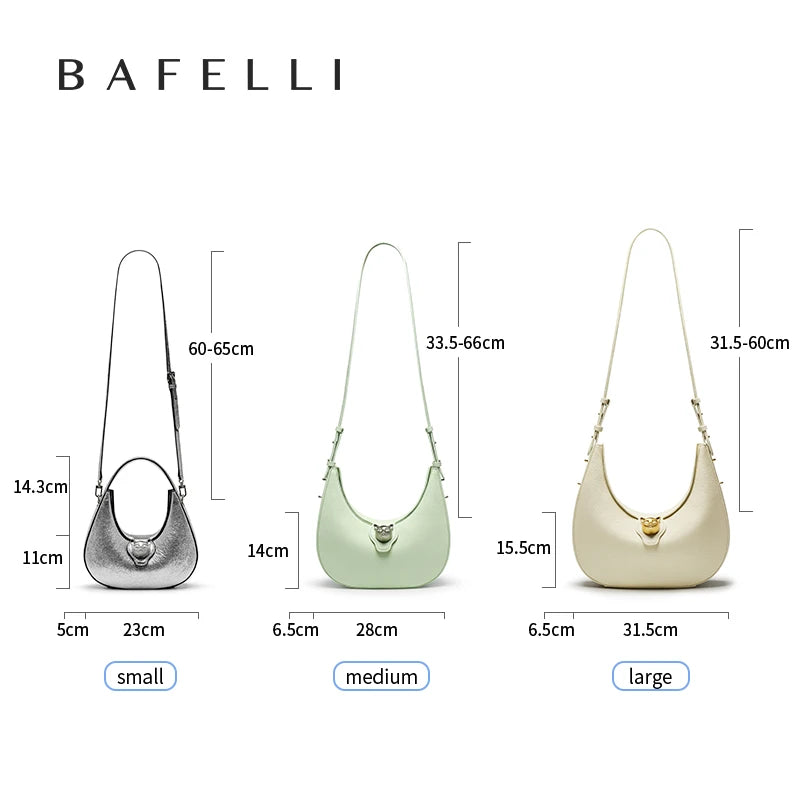 BAFELLI NEW WOMEN HANDBAG CAT SERIES LEATHER LUXURY BAG FASHION RETRO SHOULDER