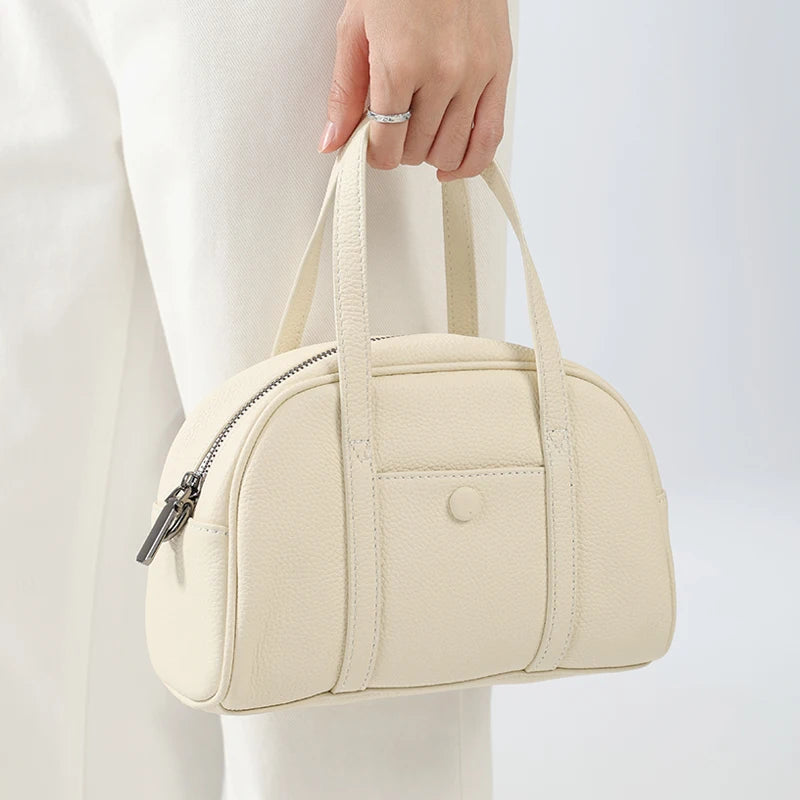 New summer women's genuine leather Shell bag Tote bags female luxury designer brand handbag Ladies mini crossbody shoulder bag