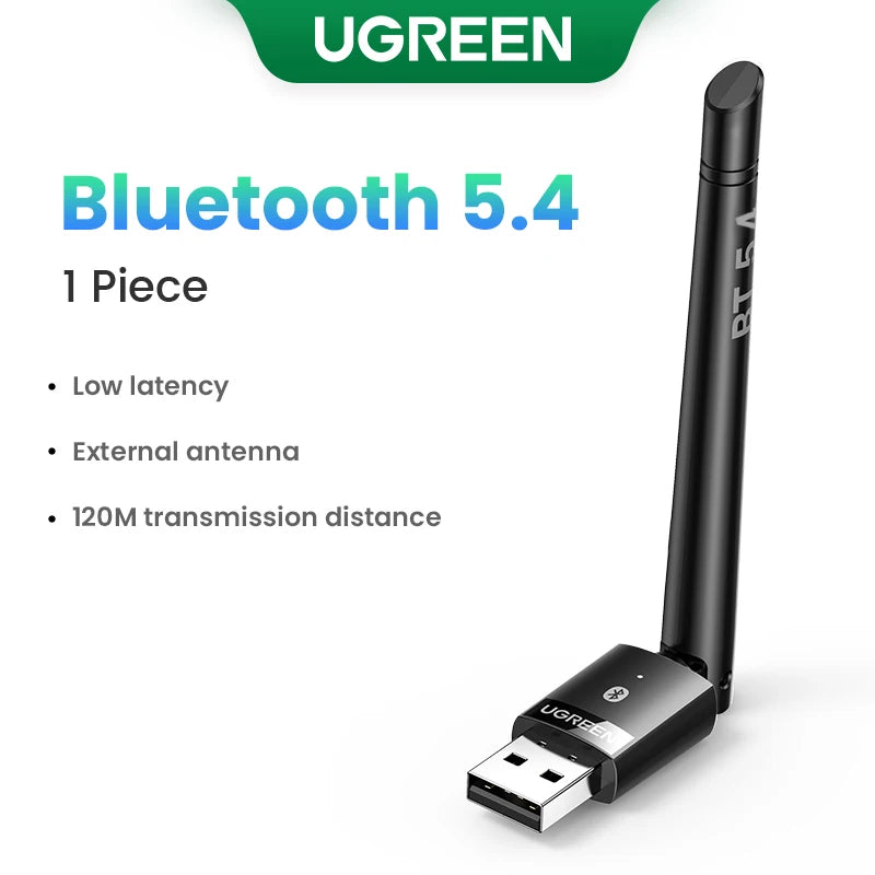 Bluetooth Adapter USB Bluetooth 5.4 for PC Dongle Adapter Wireless Mouse Keyboar