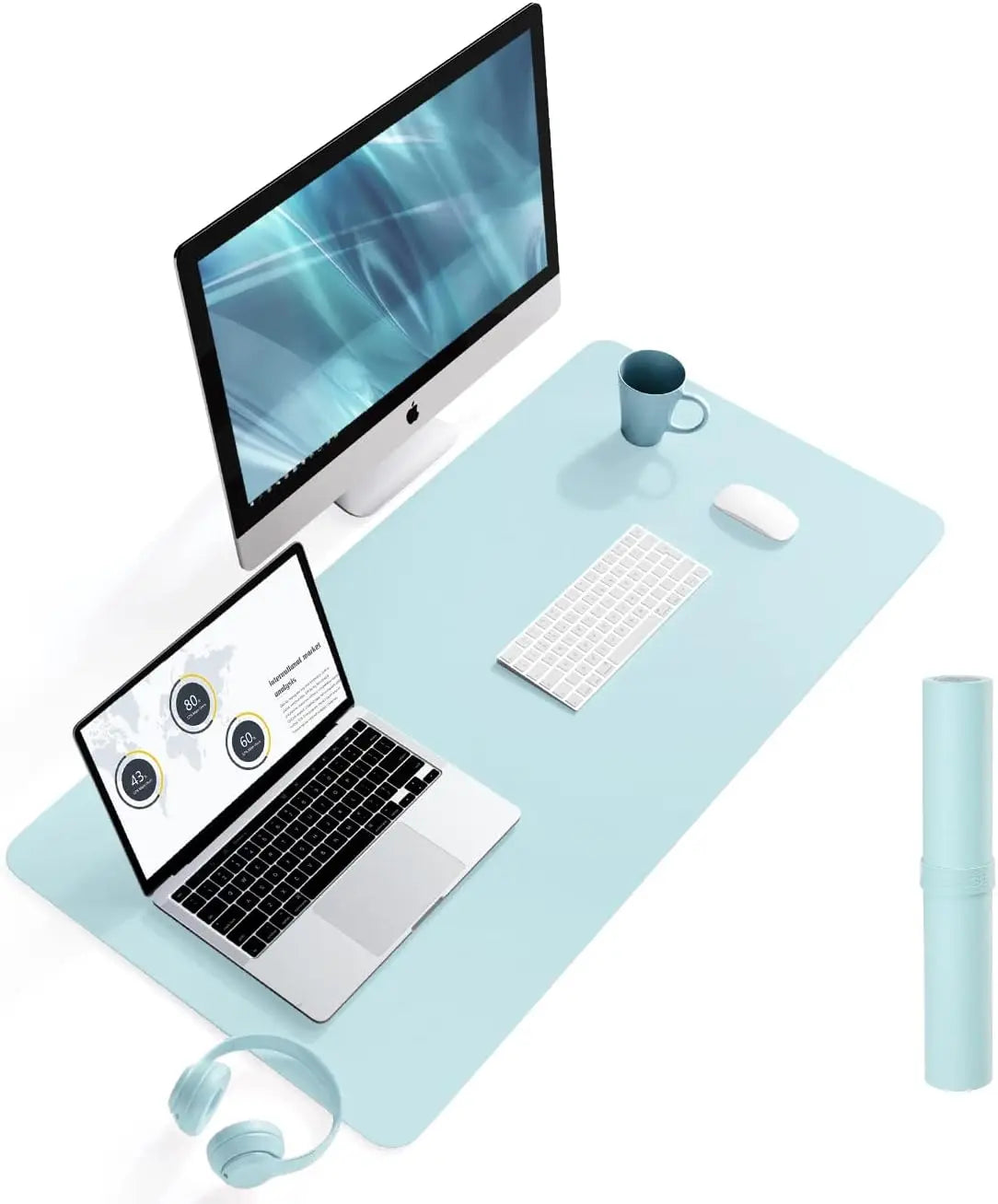 Large Size Office Desk Pad Ultra Thin Large Mouse Pad Waterproof PU Leather Desk Table Protector
