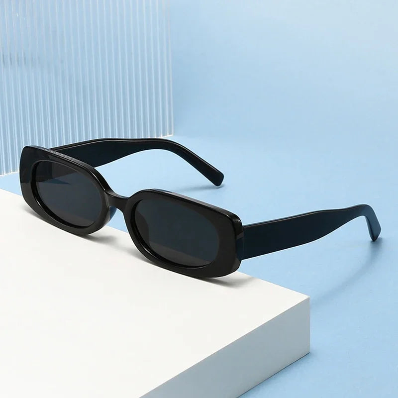 JNPCXI Ins Hot Fashion Small Rectangle Sunglasses Women Retro Candy Color Shades UV400 Men Punk Leopard Sun Glasses