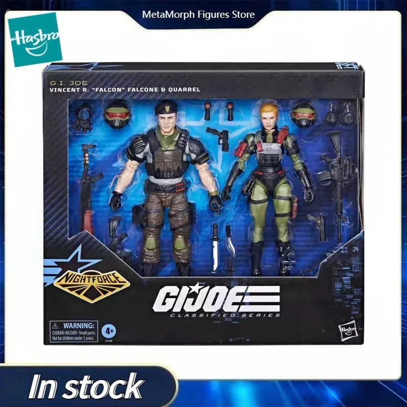 Original Hasbro G.I. Joe Classified Series 138 Vincent R Falcon Falcone Quarrel Anime Figures Toys Collection Models