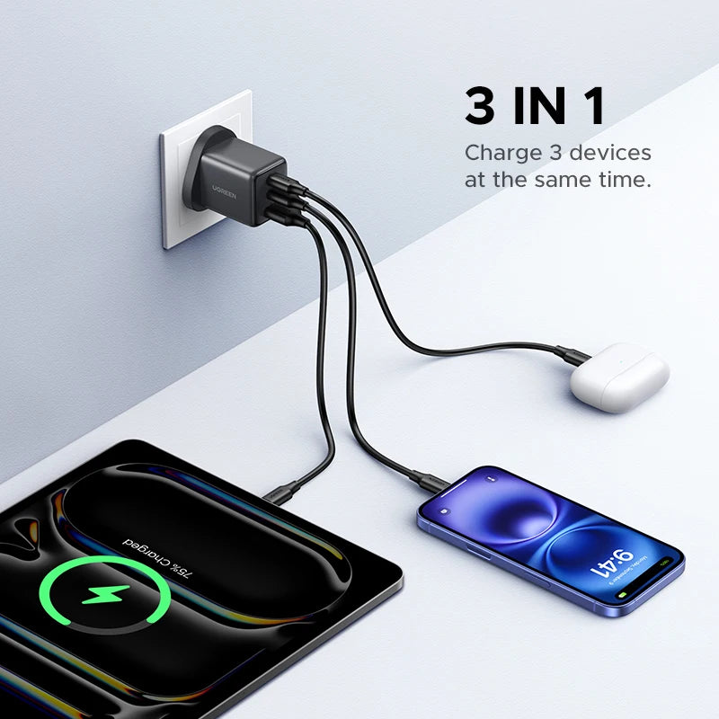 20W 30W GaN Charger Mini PD 3.0 USB C Phone Charger iPhone 16 14 Pro Samsung