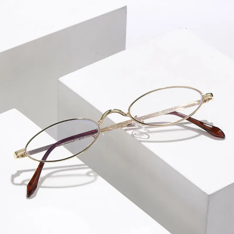 New fashion anti-blue glasses metal small frame fashion glasses For Woman