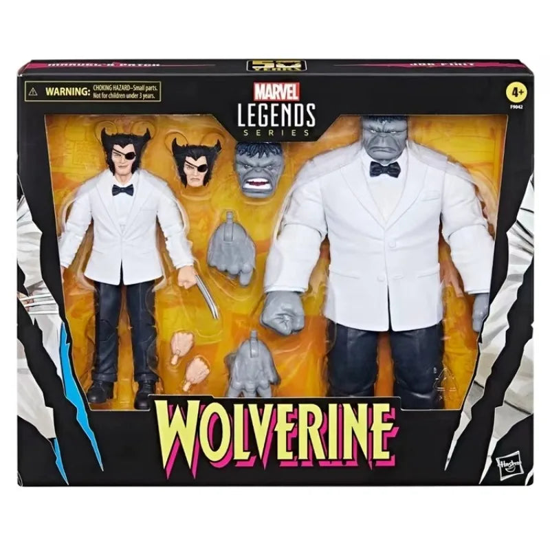 Original Hasbro Marvel Legends Series One-Eyed Casino Wolverine Grey Hulk Suit Action Figure Toys Model Collection