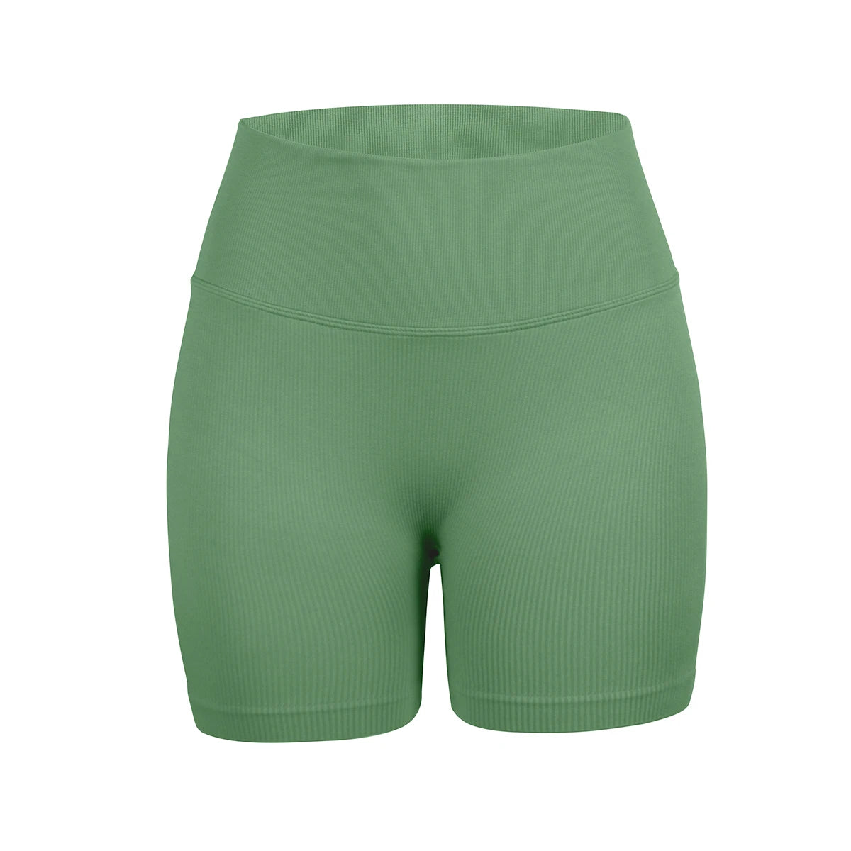 Women's seamless high-waisted yoga shorts that flatten the stomach and lift the buttocks; perfect for workouts and running
