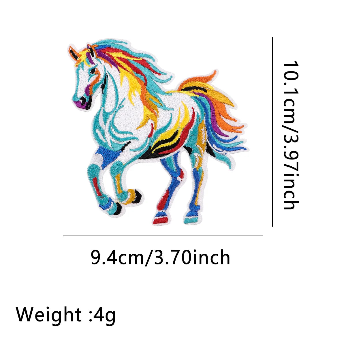 Colorful Horse Iron On Patch Clothes Patch For Clothing 2026 New Embroidered Patch Garment Apparel Accessories Sewing Stickers