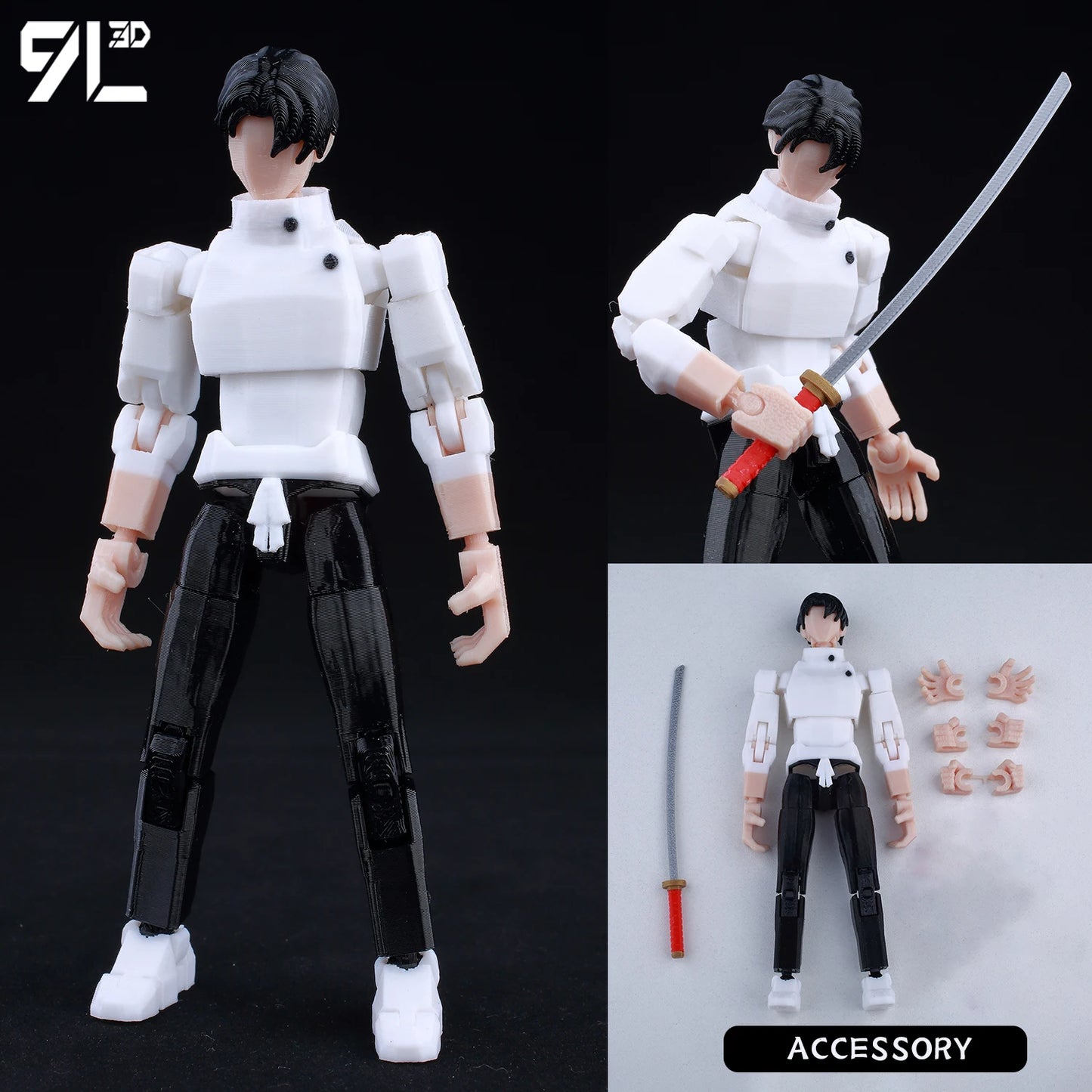 9L 3D Printed Anime Jujutsu Kaisen Sukuna Dummy 13 Shapeshift Action Figures ZD