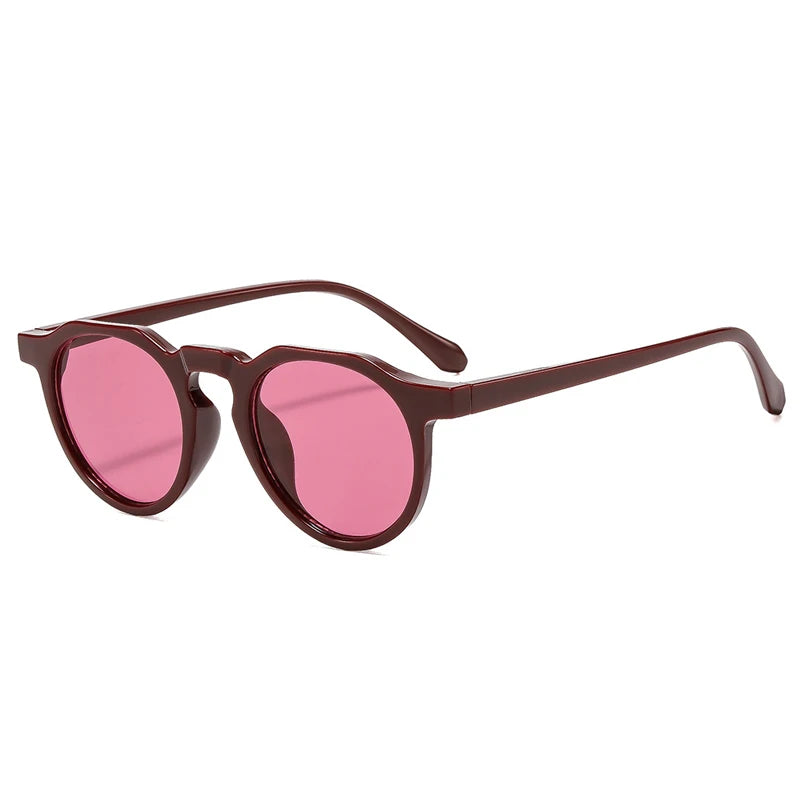 JNPCXI New Retro Oval Punk Men Sunglasses Fashion Candy Color Shades UV400 Women Trending Sun Glasses