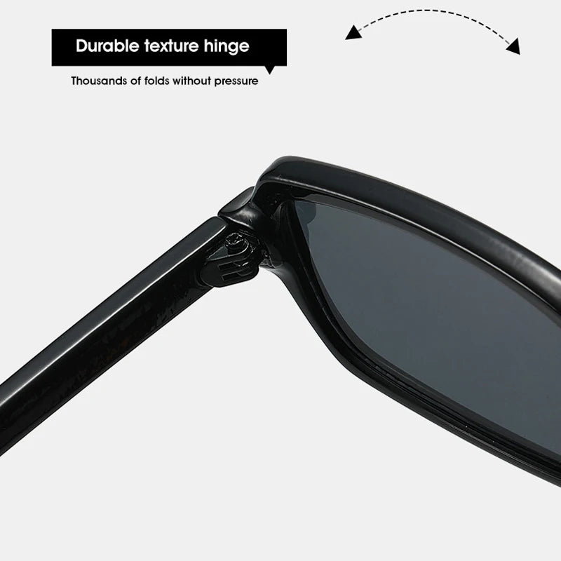JNPCXI New Ins Popular Small Rectangle Sunglasses Fashion Candy Color Women UV400 Retro Rivets Men Clear Lens Frame