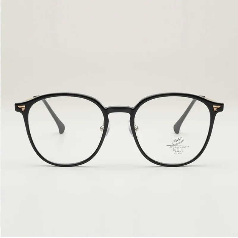 Anti-blue Light Anti-radiation Glasses Luxury Frame Glasses Female Korean Version Big Face Round Face Plain Net Red Glasses Flat