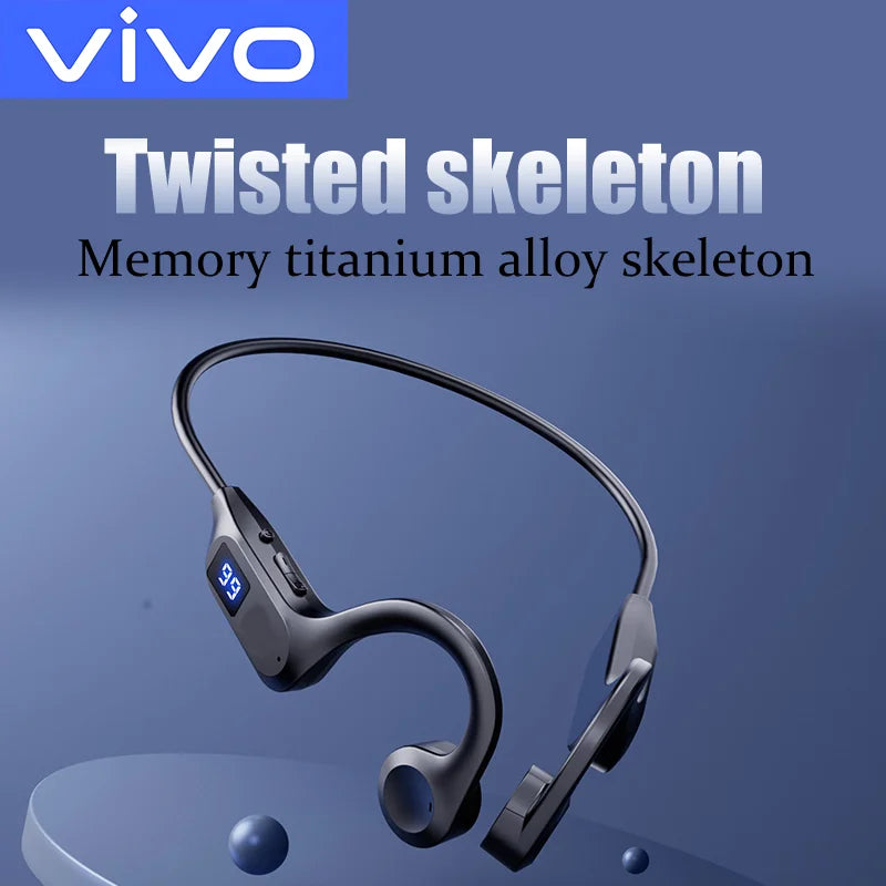 VIVO X7 Wireless Headphones Sports Bluetooth Compatible Headset Hands-free with Microphone for Running Sports Earbuds