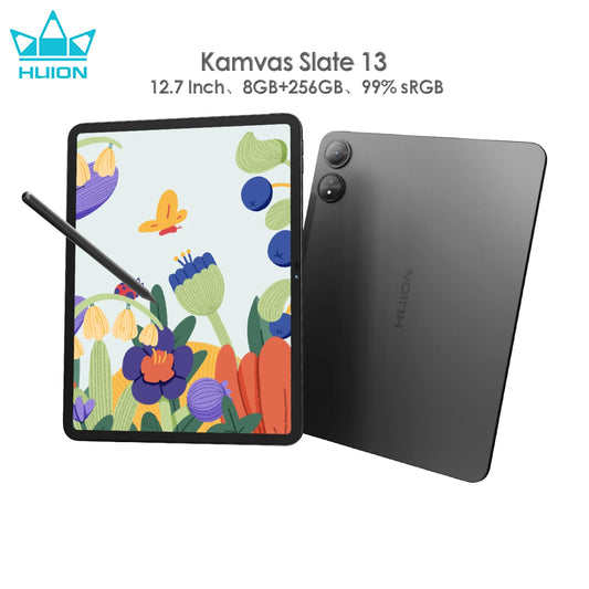 Huion Kamva Slate 13 Android 14 Tablet Drawing 12.7 Inch Smart Notebook, 8+256GB