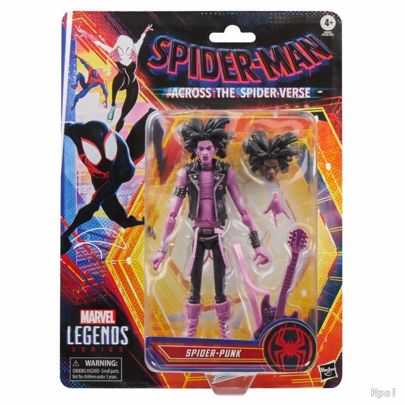 Original Hasbro Marvel Legends Series Spider-Punk Anime Figure Toys Model Collection