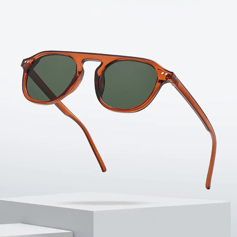 JNPCXI Retro Square Rivets Sunglasses Men Fashion Luxury Shades Trending Women Sun Glasses UV400 Eyewear