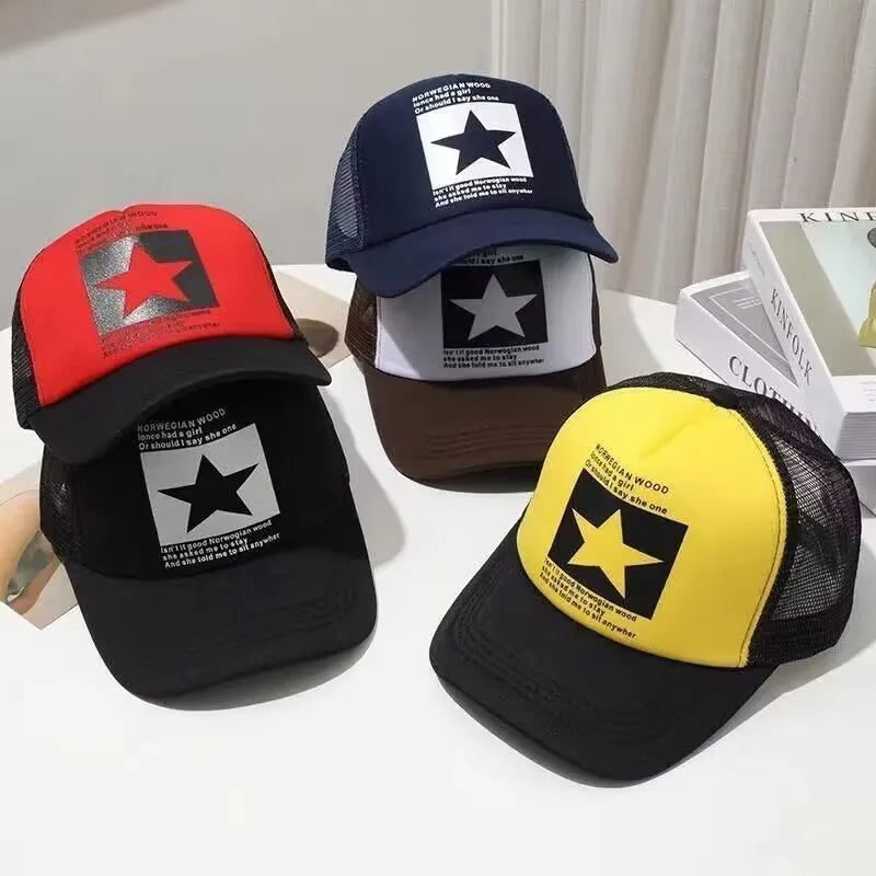 Fashion Spring Baseball Cap Snapback Mesh Hats Hip Hop Caps Outdoor Casual Hat