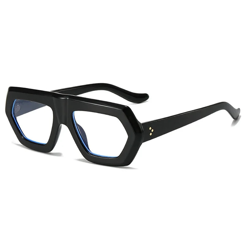 JNPCXI Fashion Square Women Gradient Sunglasses Leopard Shades Retro Men Clear Lens Glasses Frame UV400