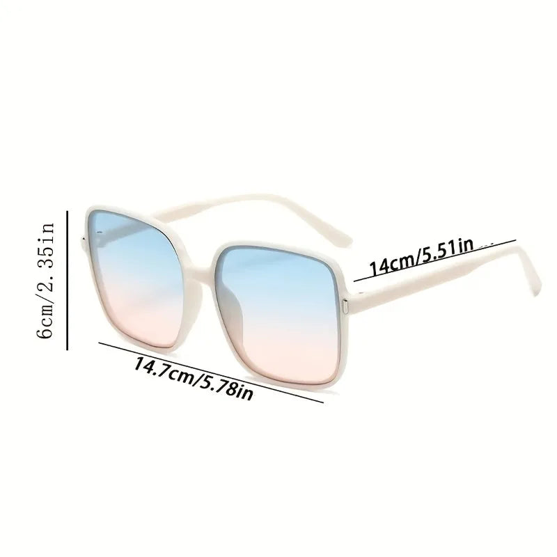 1 Piece Gradient Women's Large Frame Fashion Sunglasses