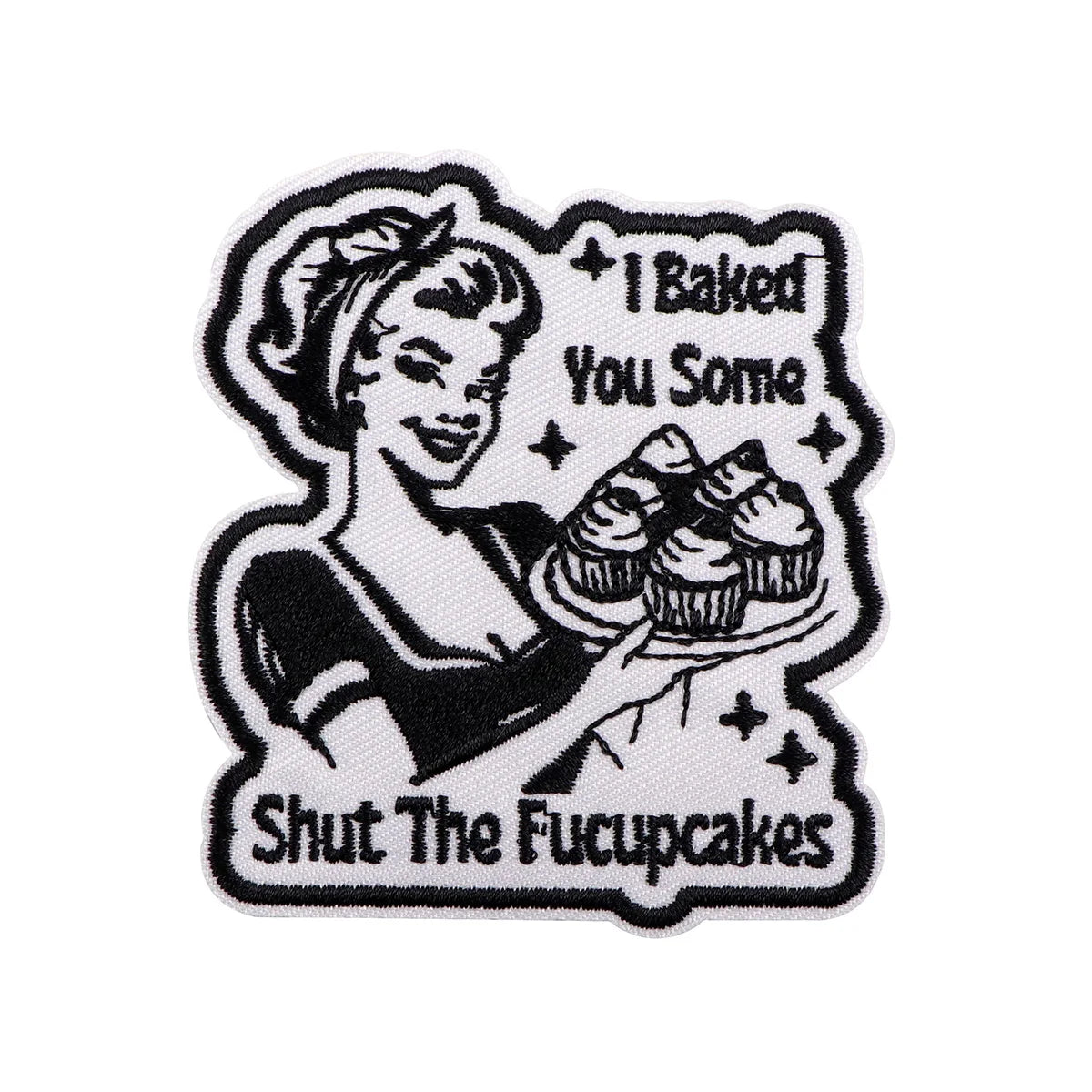 Cake Embroidery Patch Funny Quotes Iron On Patches For Clothing Thermoadhesive Patches On Clothes DIY Sew Badges