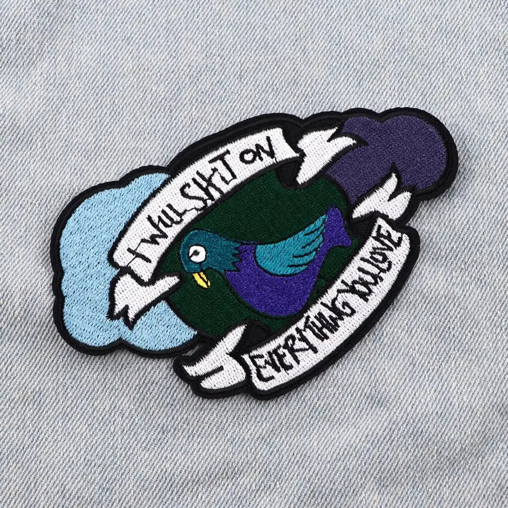 Cute Pigeon Bird Embroidery Patch Cartoon Animal Patch Iron On Patches For Clothing Patches On Clothes Jeans Sew Stickers