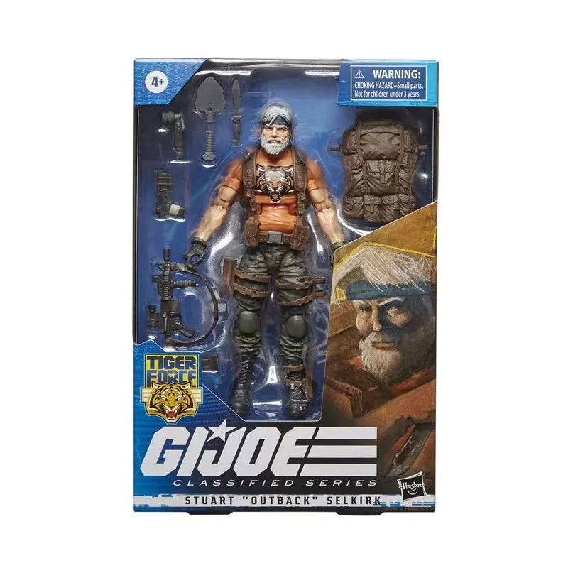 Original Hasbro G.I. Joe Classified Series Tiger Force Stuart Outback Selkirk Action Figure Collection Model Toys
