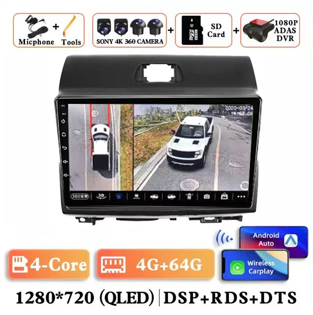 Android 15 Carplay Auto Car Radio for r KIA Ray 2011 - 2017 Multimedia Stereo Player GPS Navigation Head Unit Wifi 4G+WIFI