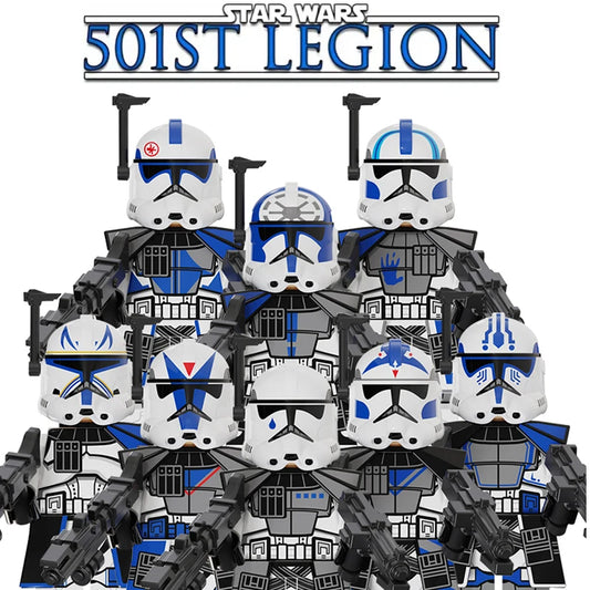 21st Nova Corps Custom Minifigures Star Wars Army Pack Purple Clone Troopers M1