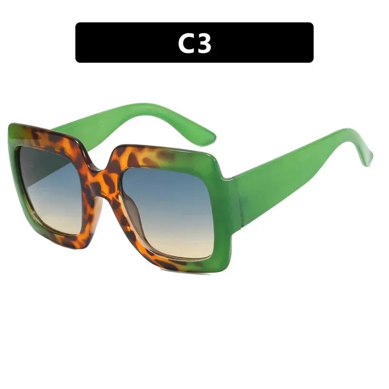 JNPCXI Oversized Square Sunglasses Women Fashion Shades UV400 Men Luxury Brand Designer Male Female Sun Glasses