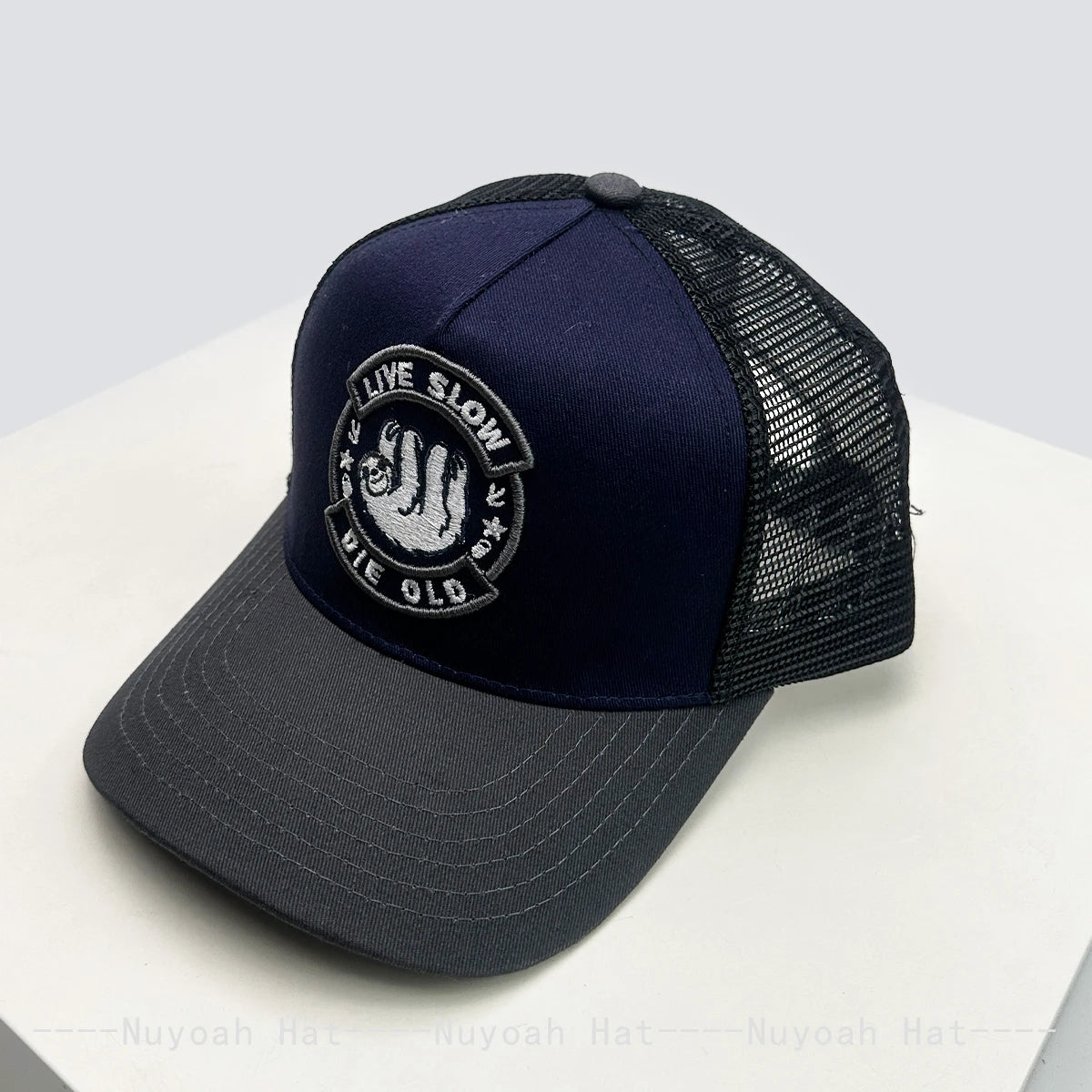 New Men Women Color Block Letter Embroidery Baseball Hats Breathable Mesh Sunshade Personal Trucker Caps Versatile Fashion Retro