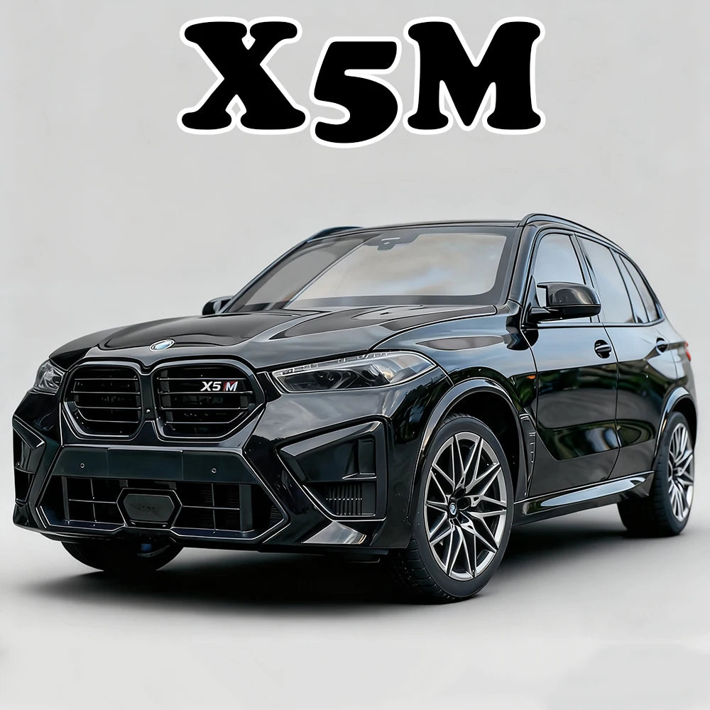 1:18 X5M 530Li Alloy Model Toy Car Model Doors Opened Front Wheel Steering Shock Absorption Miniature Vehice Adult Gift for Boy