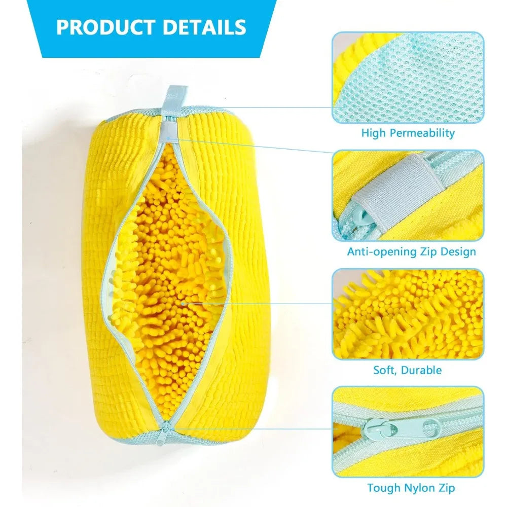 Shoe Washing Machine Bag Reusable Sneaker Cleaning Bag, Washer Mesh Laundry Bag