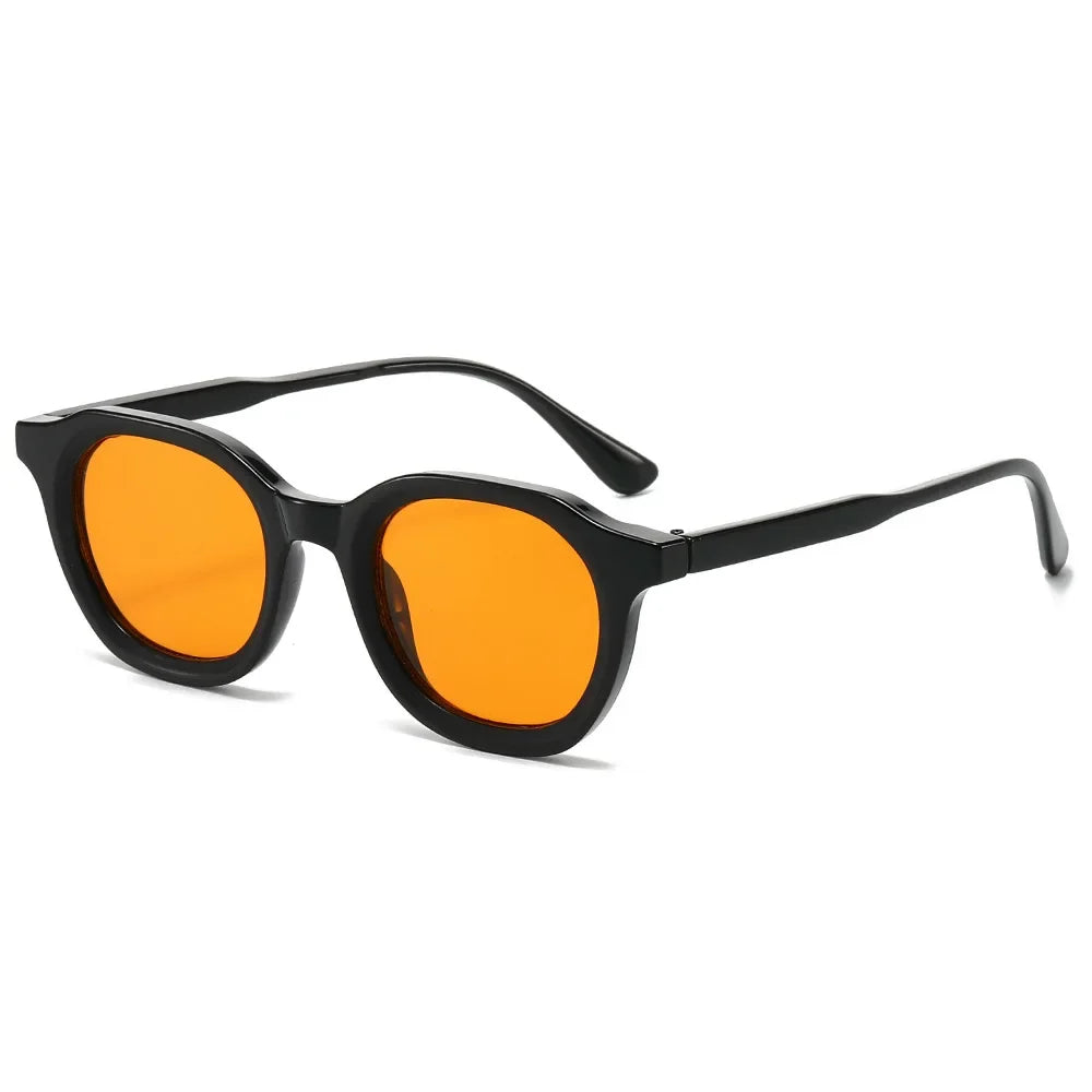 JNPCXI Fashion Small Round Sunglasses Women Retro Green Gradient Shades UV400 Men Trending Sun Glasses